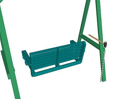 Gartenschaukeln aus Holz mit Indusfix Anker